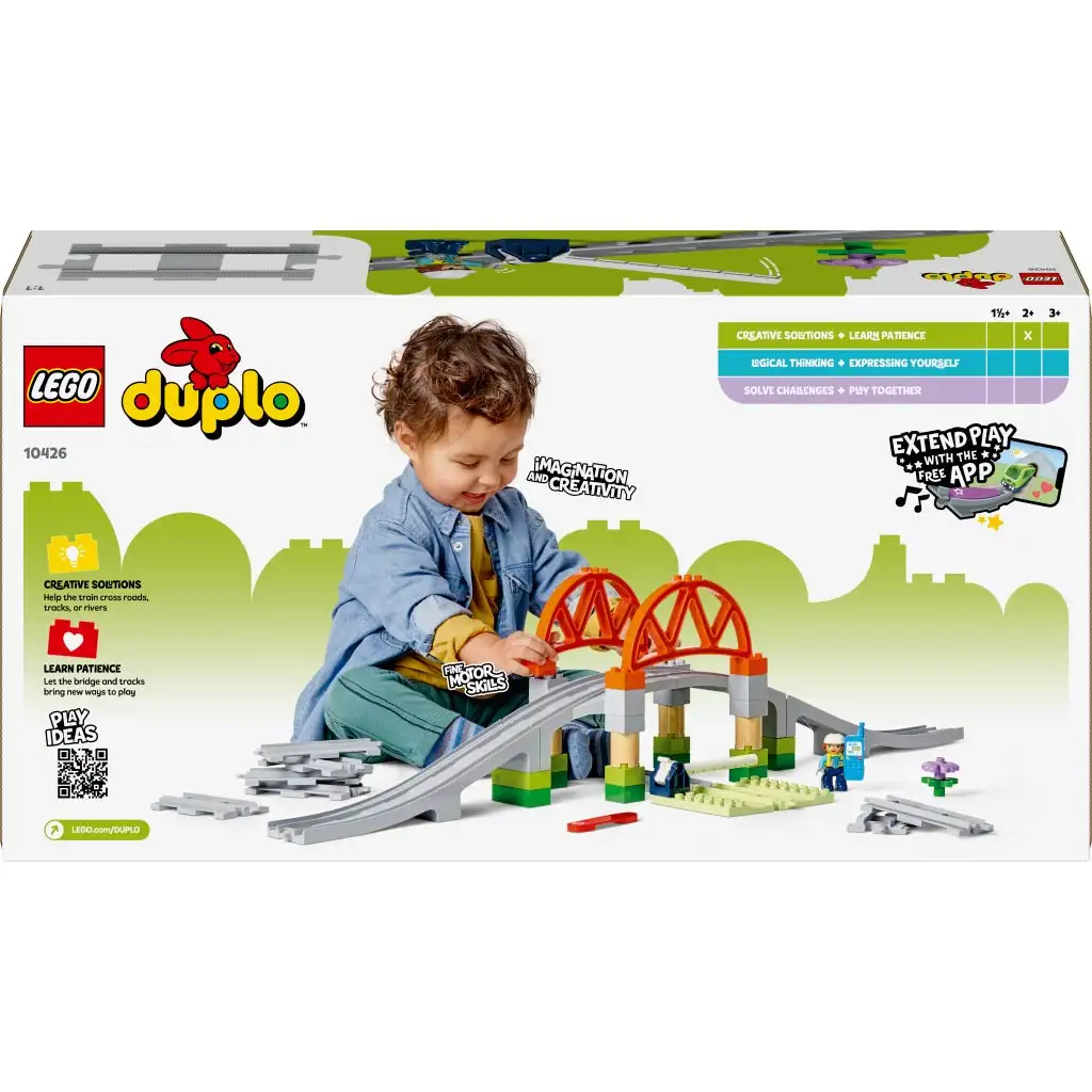 LEGO® DUPLO®: Vasúti híd és sínek kiegészítő szett (10426) kép 2