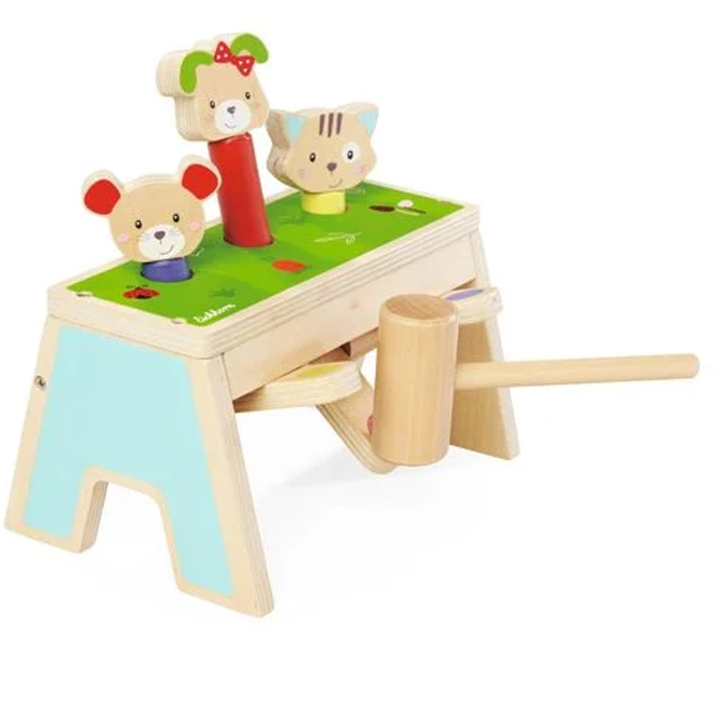 Fa kopogtató Pop-Up készségfejlesztő kalapáccsal - Eichhorn kép 2