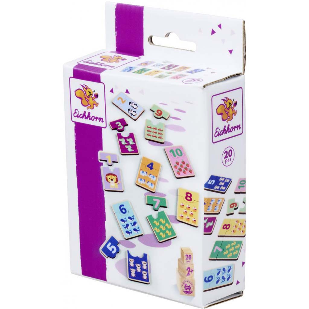 Eichhorn: Fa Számos Puzzle – Állatos párosító játék - Simba Toys