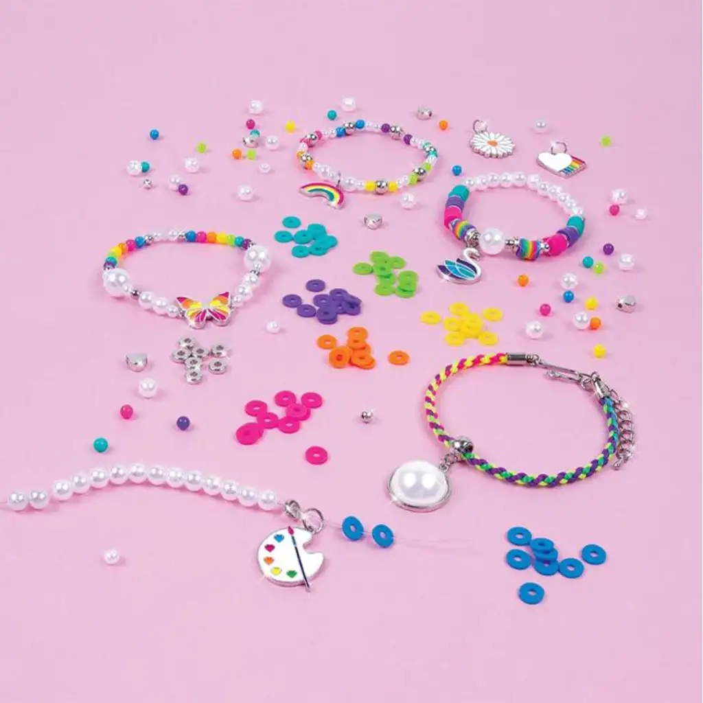 Make It Real: Ékszerkészítés, szivárvány és gyöngy karkötők kép 3