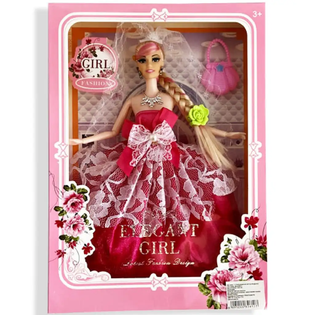 Nicky: Hercegnő divatbaba táskával 30cm kétféle változatban kép 3