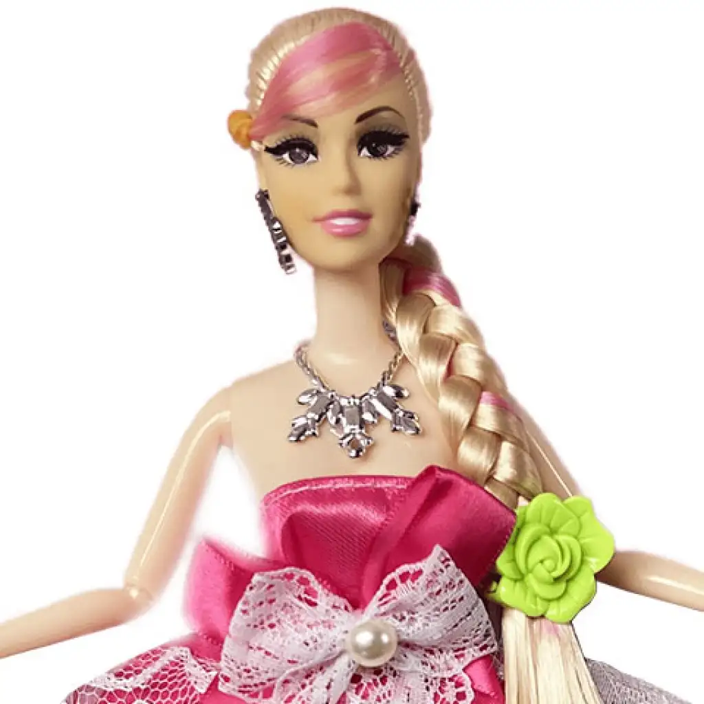 Nicky: Hercegnő divatbaba táskával 30cm kétféle változatban kép 2