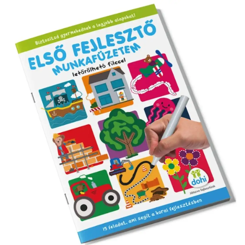 Első fejlesztő munkafüzetem letörölhető filccel