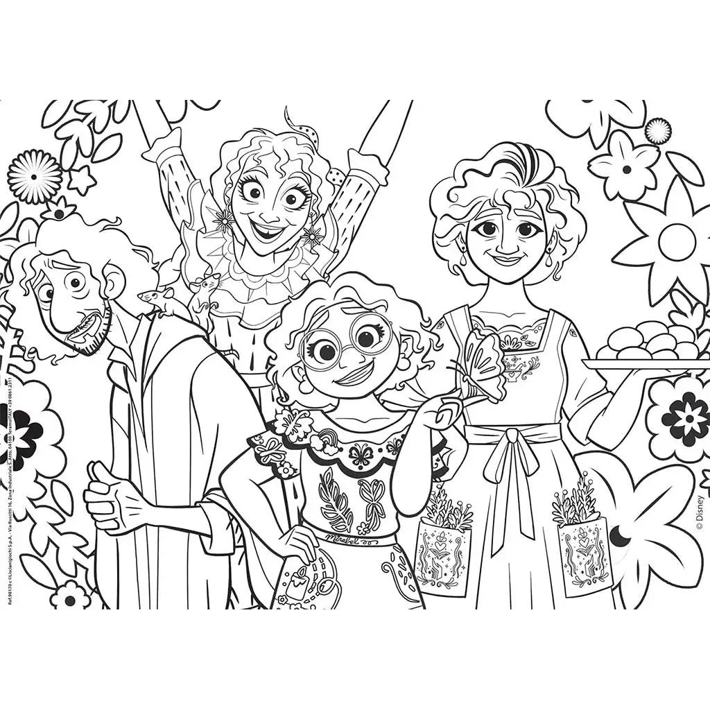 Disney Encanto 2 az 1-ben maxi 4x48db-os puzzle és színező 35x25cm - Lisciani kép 4