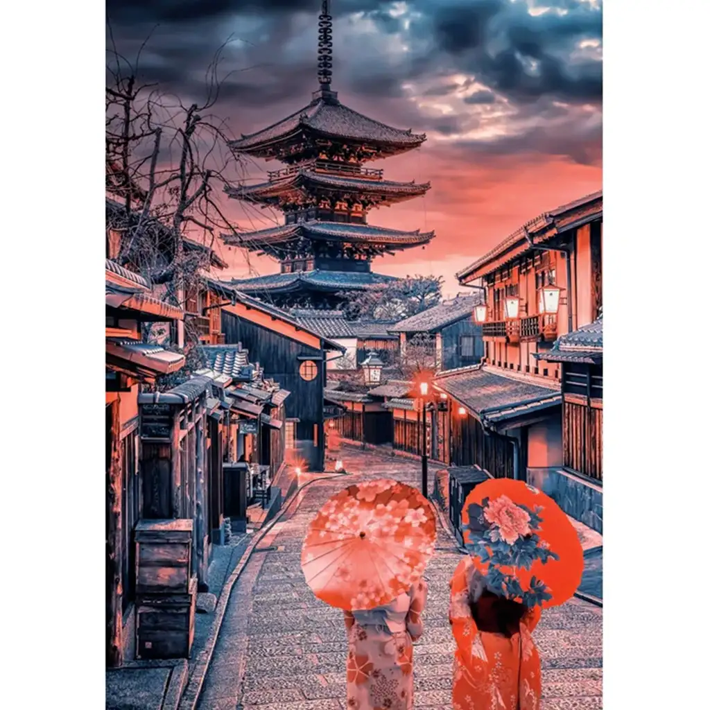 Este Kyoto városában 500db-os HQC kompakt puzzle - Clementoni kép 2