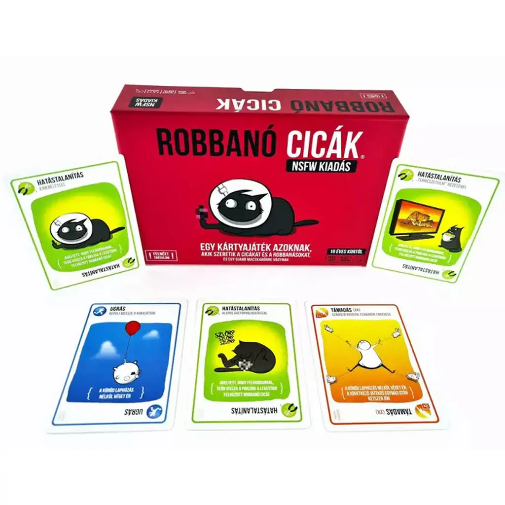 Robbanó cicák társasjáték - NSFW kiadás kép 2