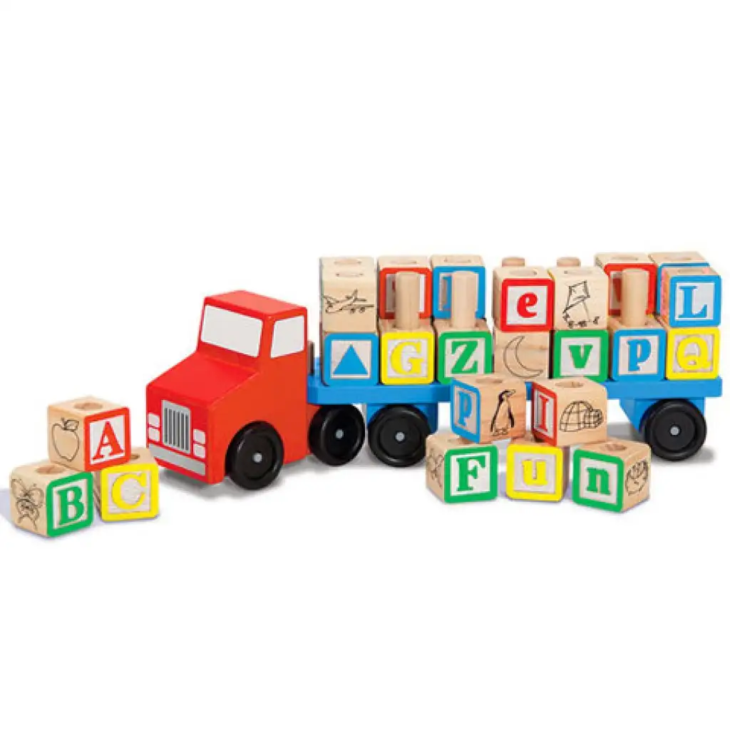 Betűszállító fa kamion - Melissa & Doug kép 2