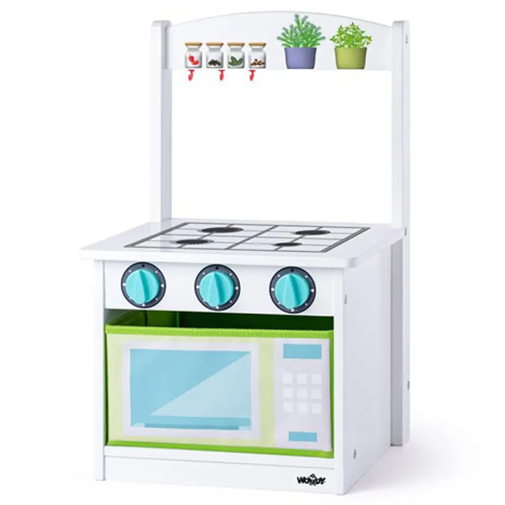 Fa játék konyha és kisszék 2 az 1-ben - Woodyland