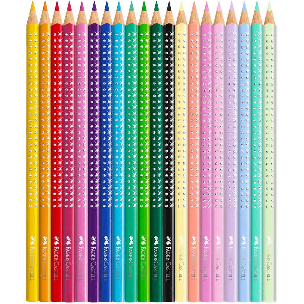 Faber-Castell: Sparkle Butterfly 20db-os színes ceruza készlet fém dobozban kép 2
