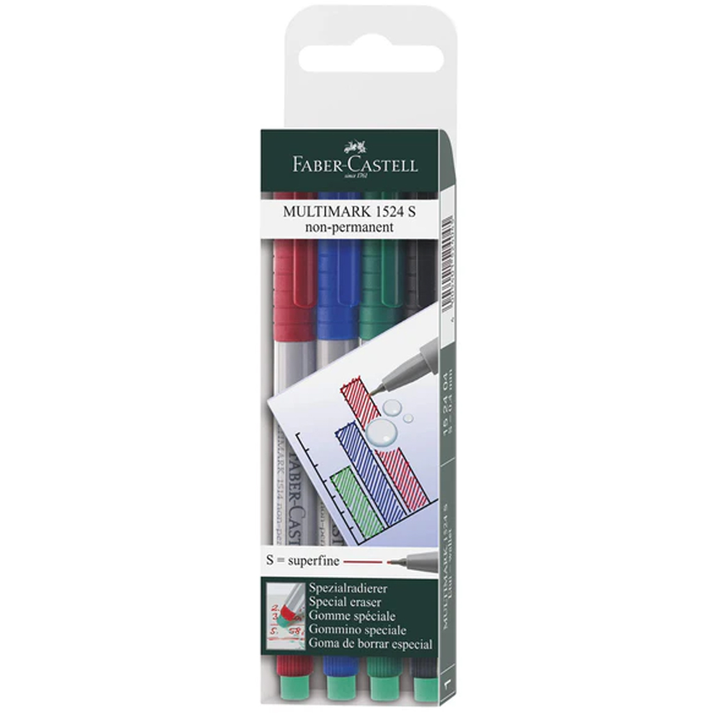 Faber-Castell: Multimark fóliafilc szett S – 4 db