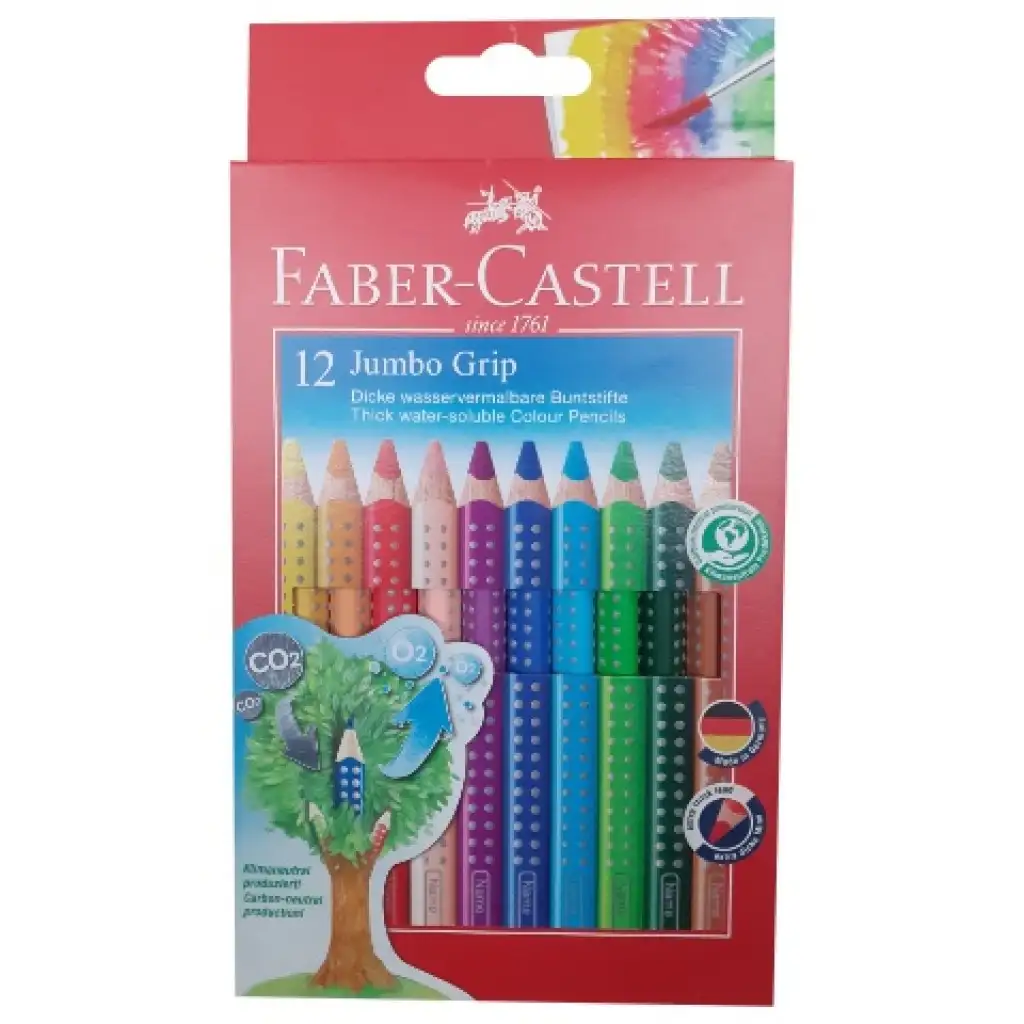 Jumbo színes ceruza 12db-os szett - Faber-Castell