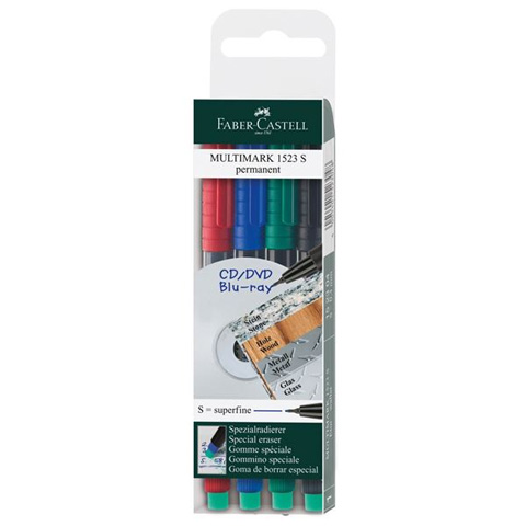 Faber-Castell: Multimark alkoholos filc S 0,4mm-es 4db-os készlet