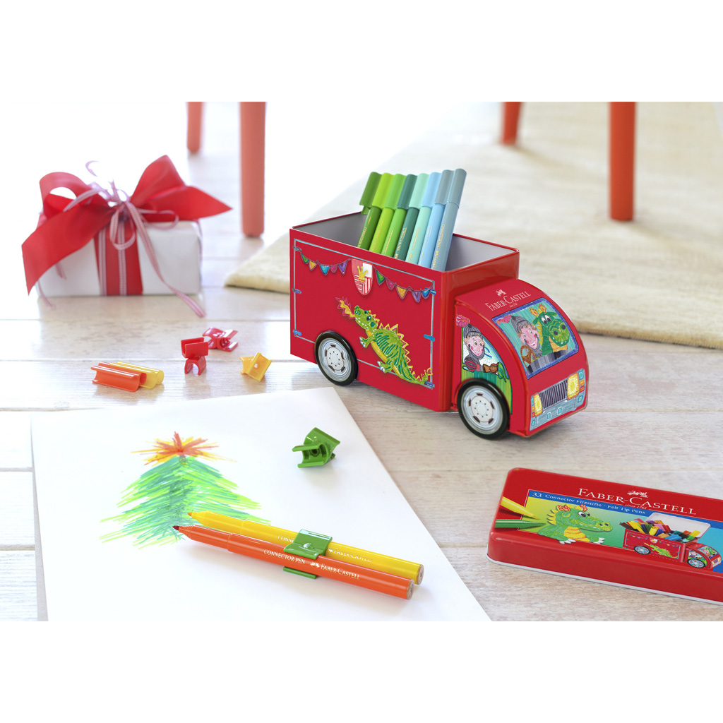 Faber-Castell: Filctoll készlet fém teherautóban 33db-os kép 3
