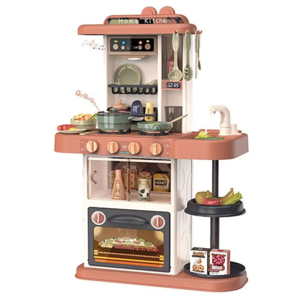 Fashion játékkonyha fénnyel és hanggal 38db-os szett kétféle színben kép 4