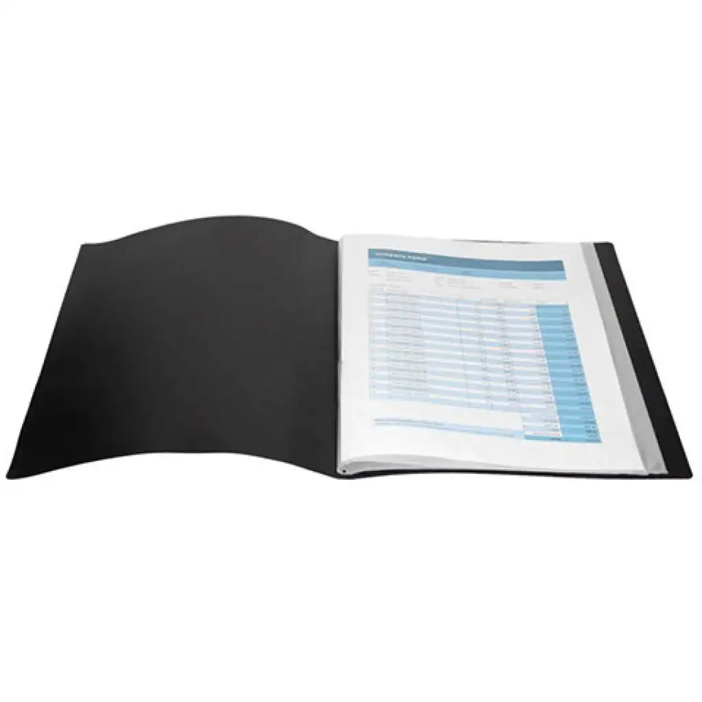 Spirit: Fekete A4-es bemutató mappa 30 zsebes kép 2