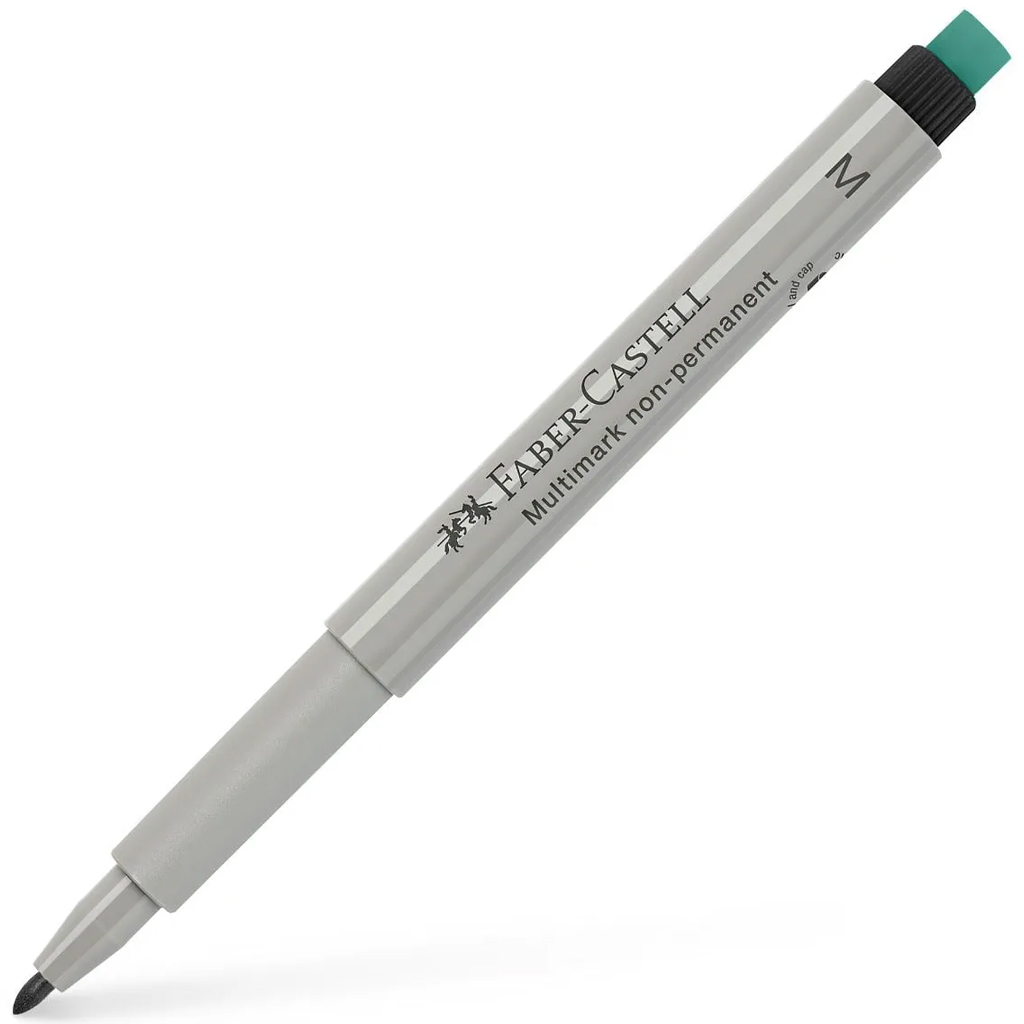 Faber-Castell: Multimark fekete fóliafilc M kerekített heggyel
