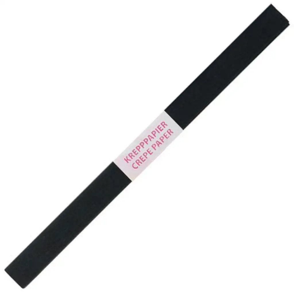Spirit: Fekete színű krepp papír 200x50cm-es