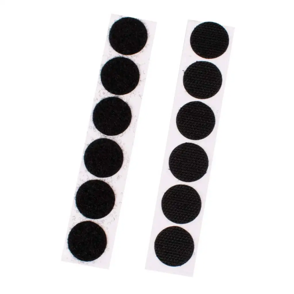 PlayBox: Fekete öntapadós tépőzár 20mm 12db-os szett