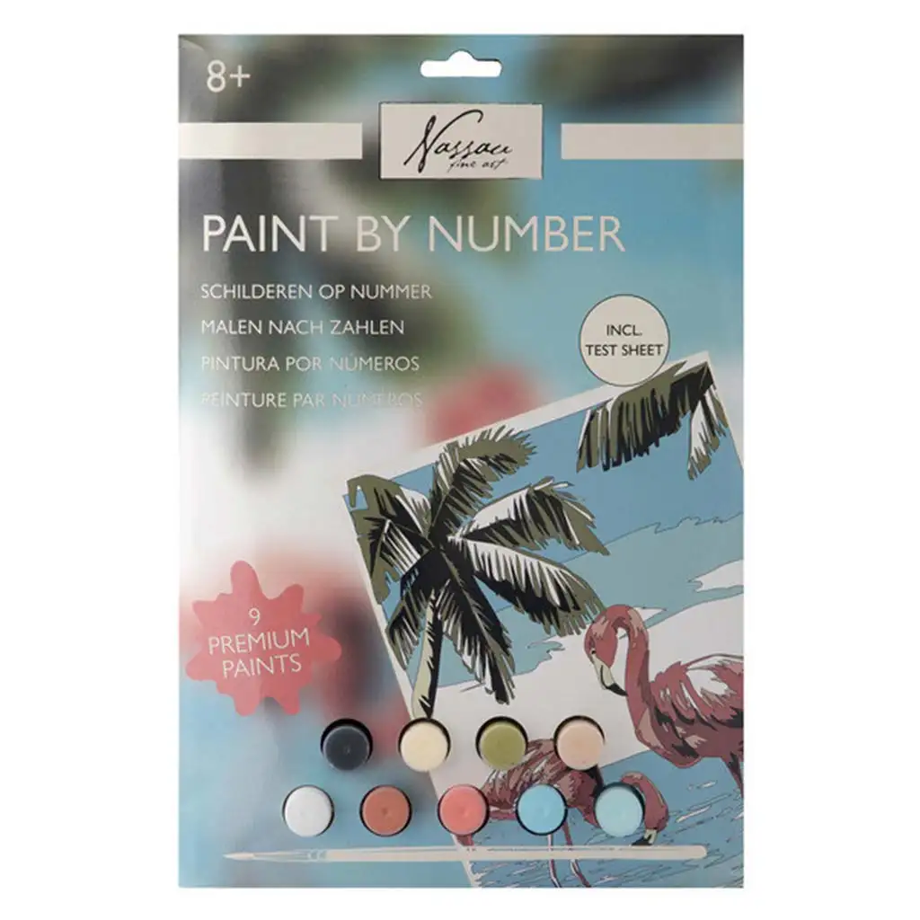 Fess számok szerint 33,5x23,8 cm kép - Flamingó