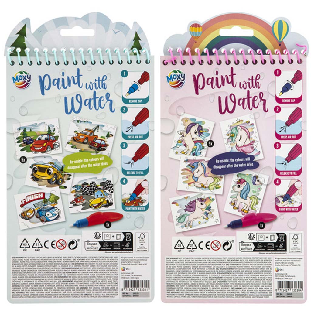 Fess vízzel 5 lapos 23x14cm többféle kép 2