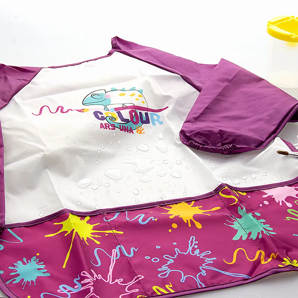 Ars Una: Vízálló hosszú ujjú festőkötény - Pink Splash kép 3