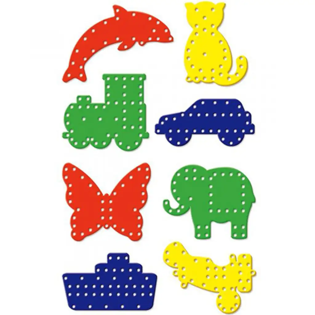 Quercetti: Filó nagyobb formák fűzőgetős játék 48db-os kép 2