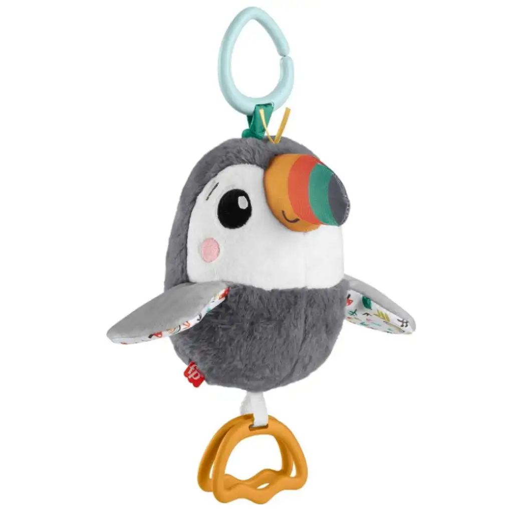 Fisher Price: Kedves repkedő tukán plüss babajáték - Mattel