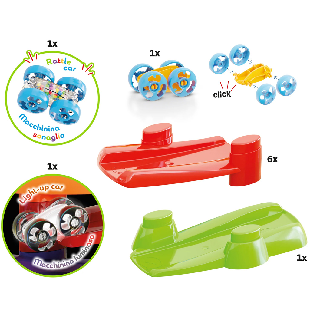 Quercetti: Flip Car spirál torony autóversenypálya szett kép 4