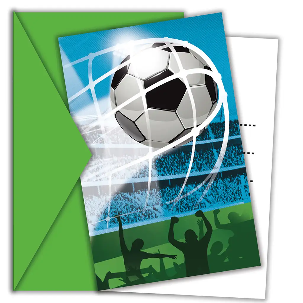 Gólöröm focis party meghívó borítékkal 6db-os szett