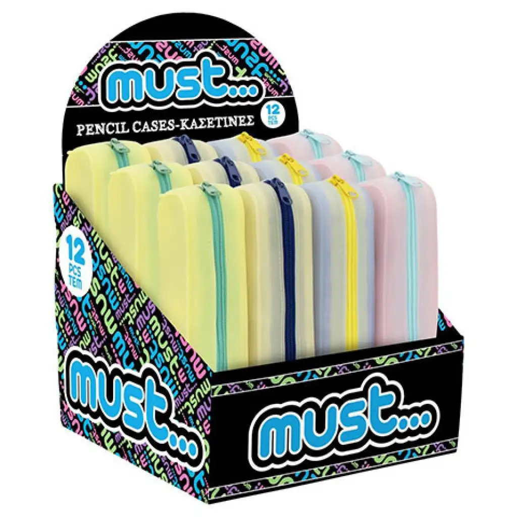 Must: Focus világító, szilikon tolltartó többféle változatban