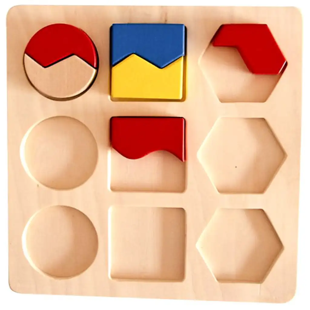 Formakirakó fajáték 18 elemmel kép 2