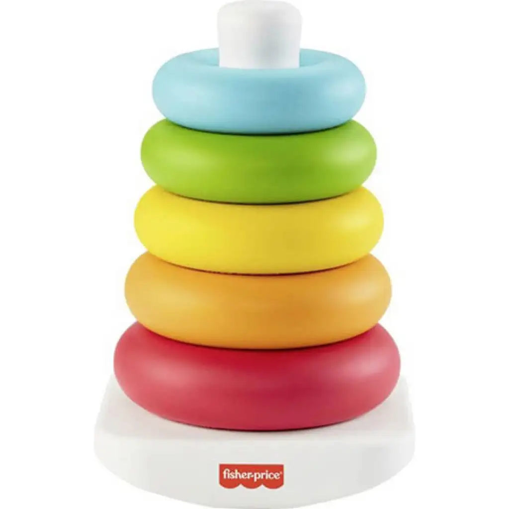Fisher-Price: ECO Színes gyűrűpiramis bébijáték - Mattel kép 2