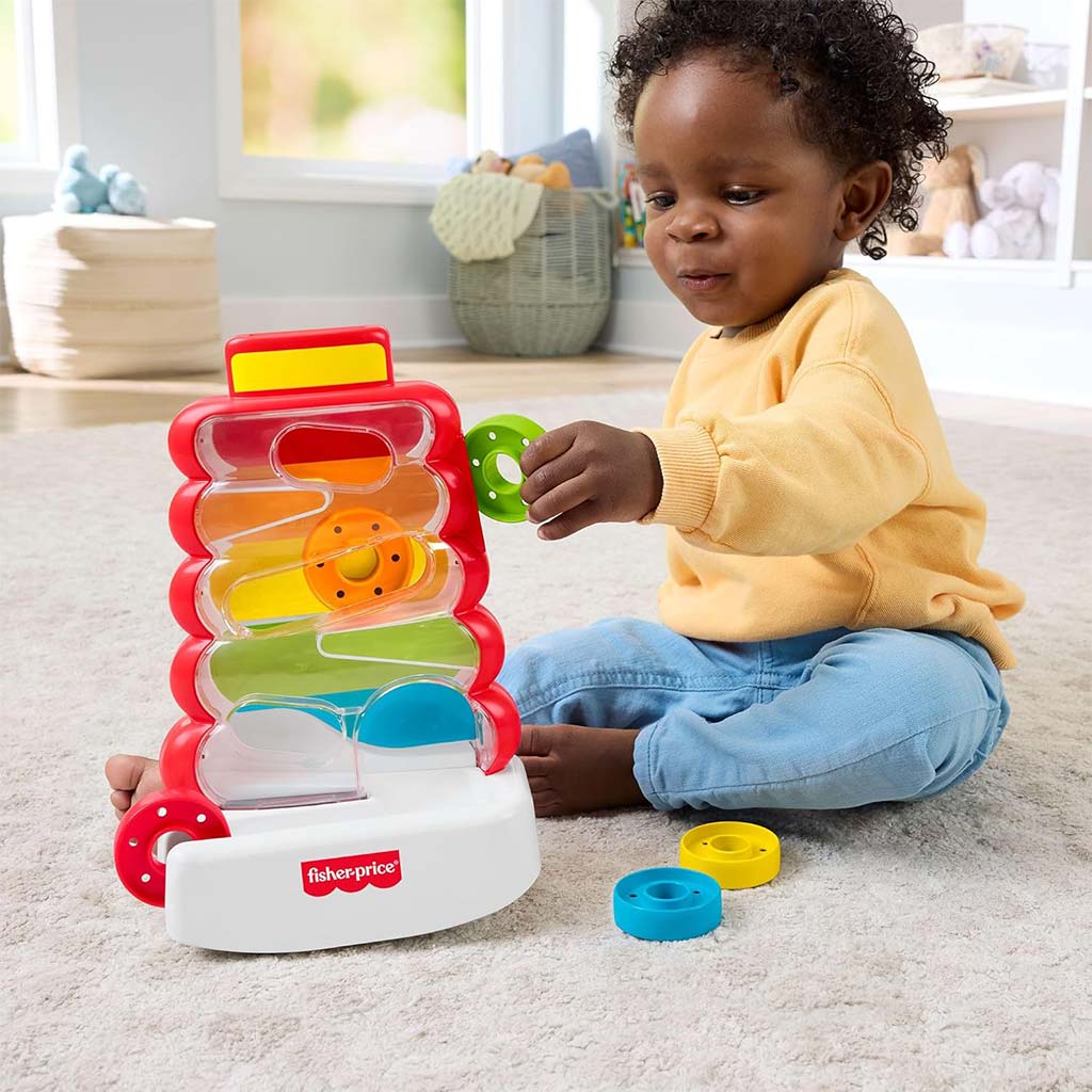 Fisher-Price: Zsupsz gyűrűtorony játékszett - Mattel kép 2