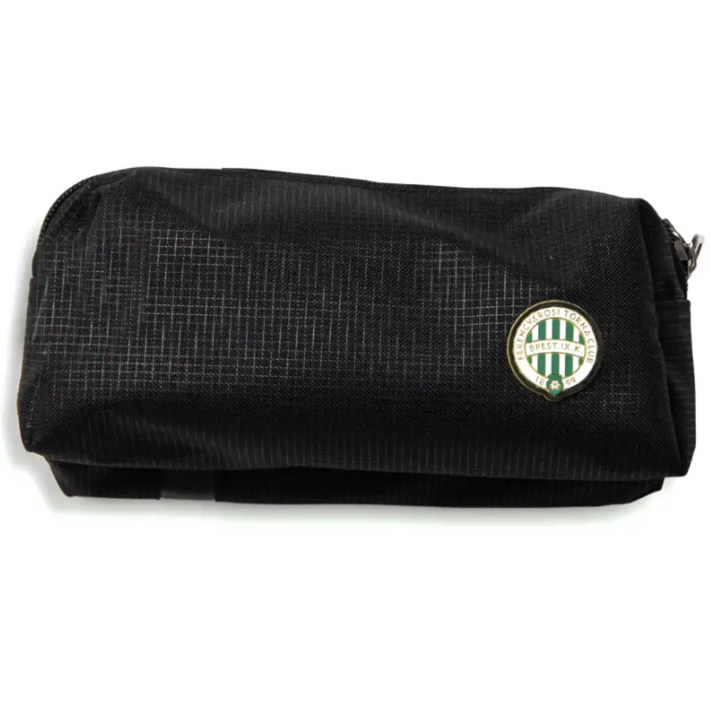 Fradi címeres két rekeszes hengeres tolltartó