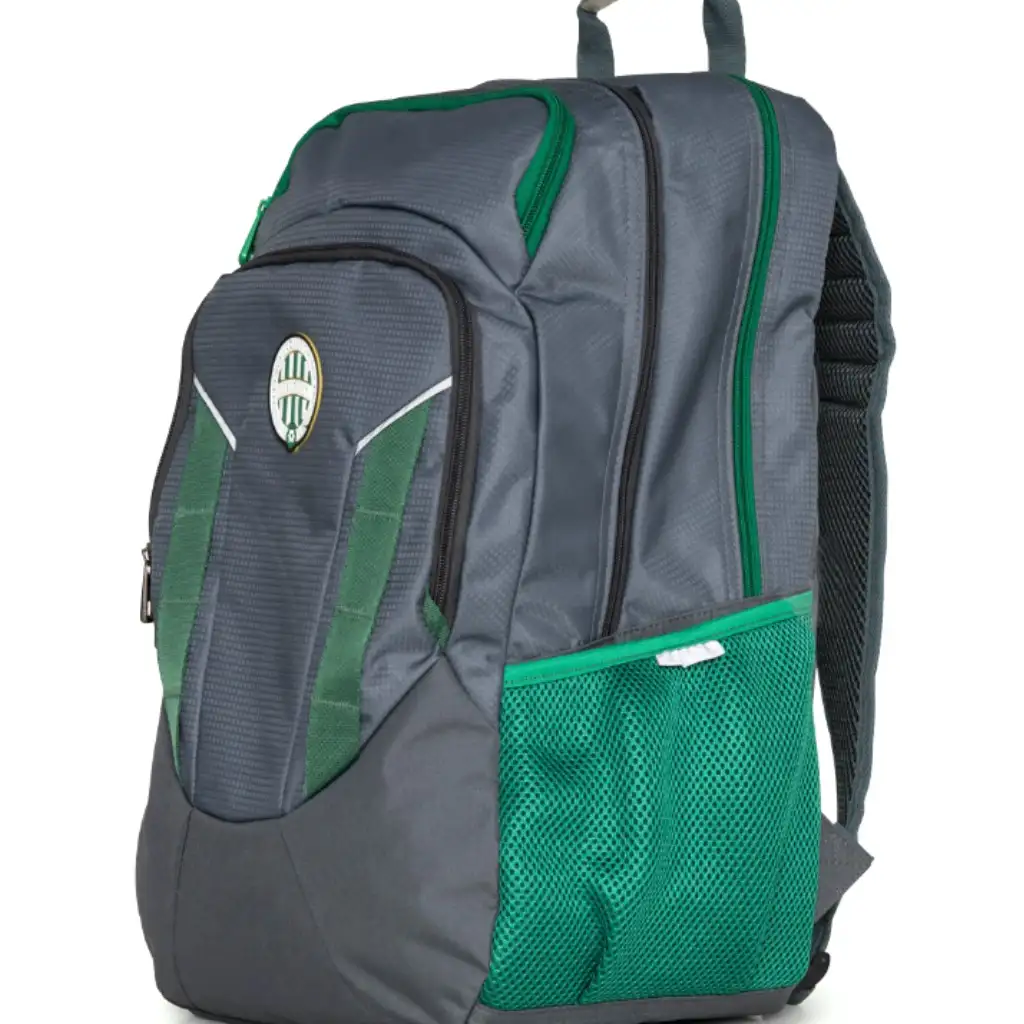 Fradi címeres nagy szürke iskolatáska hátizsák kép 3