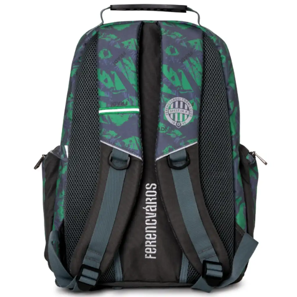 Fradi terep mintás közepes iskolatáska hátizsák kép 2