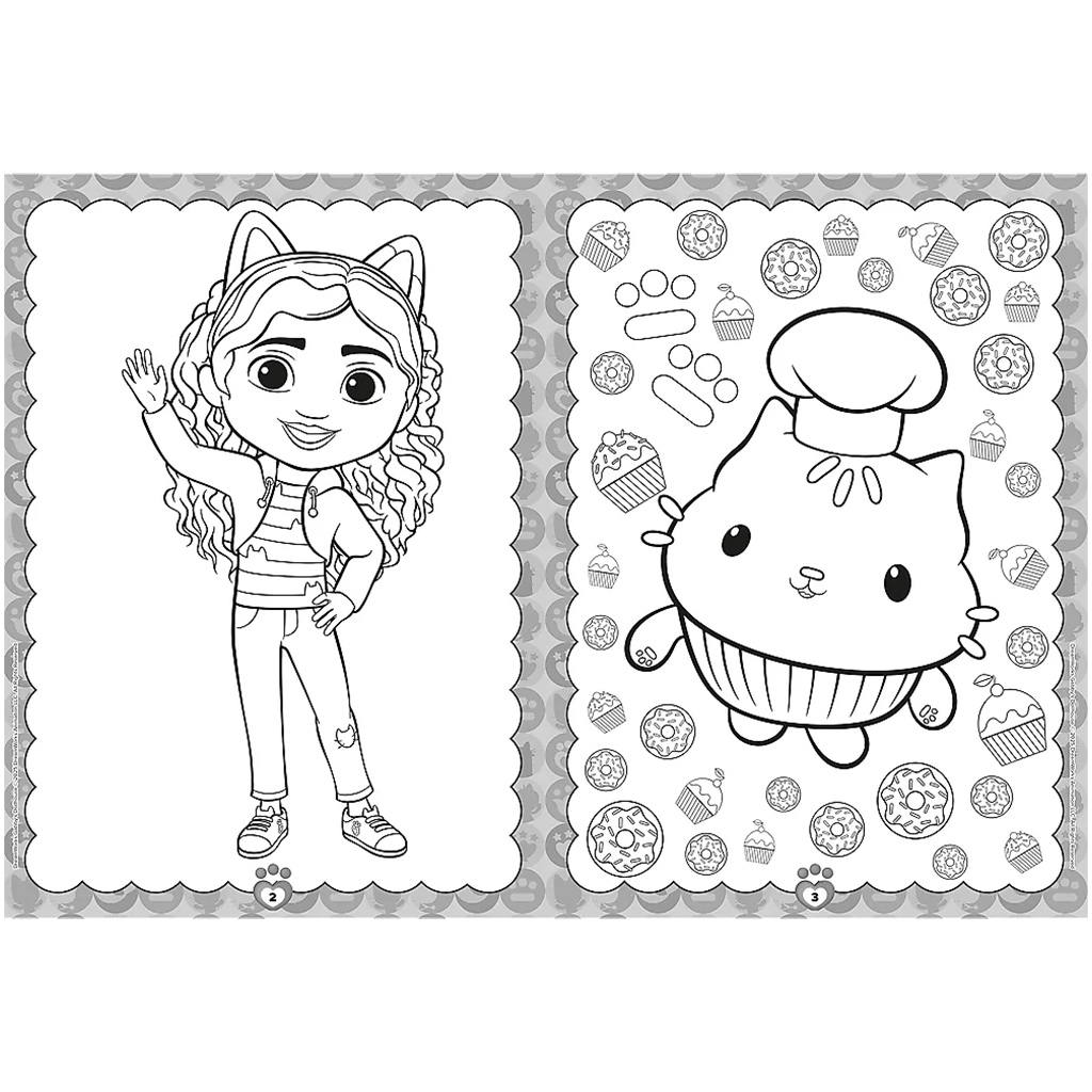 Gabi babaháza: Gabi és Pandi Mancs kifestőkönyv - Trefl kép 2