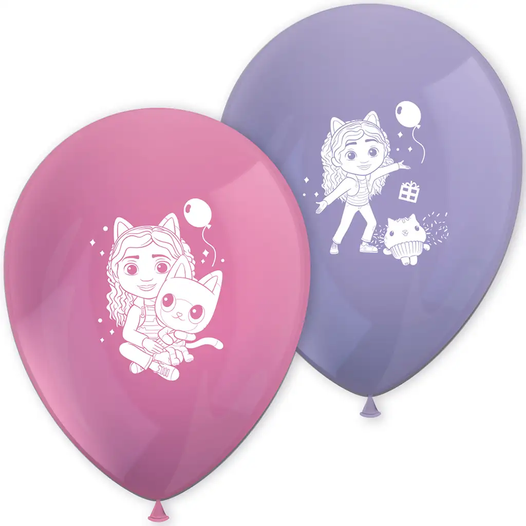 Gabi babaháza mintás latex lufi 8db-os szett