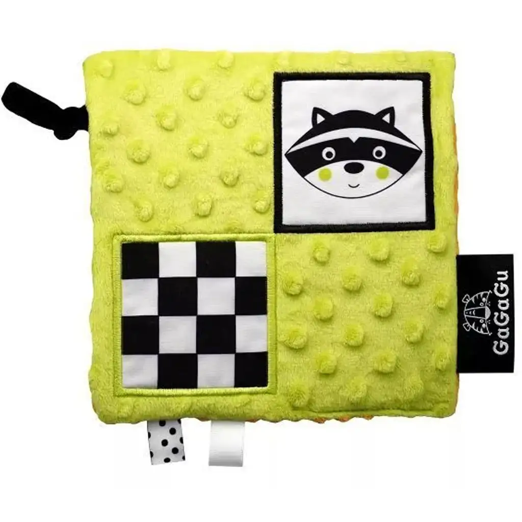 GaGaGu: kétoldalú szenzoros rongyi pingvin és mosómedve mintával kép 2