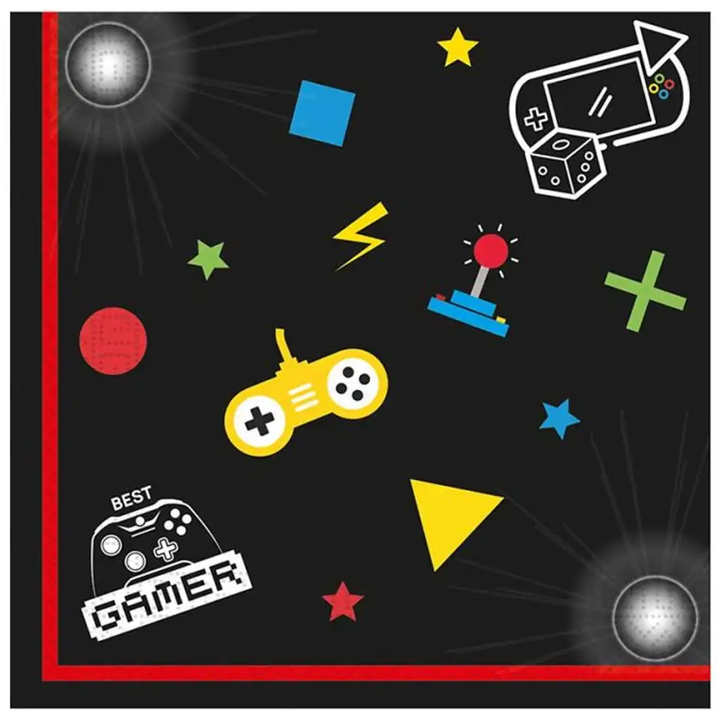 Gamer mintás papírszalvéta 20db-os csomag