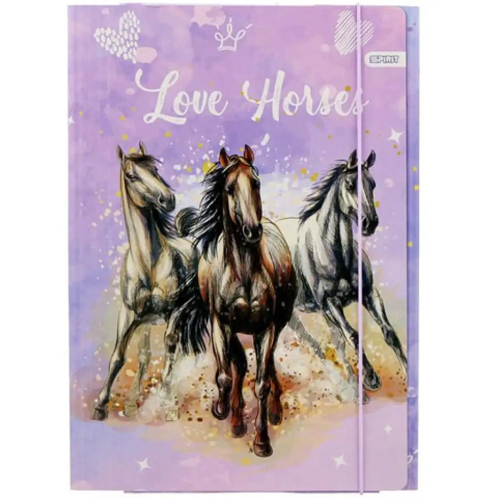 Love Horse gumis mappa A/4-es méretben