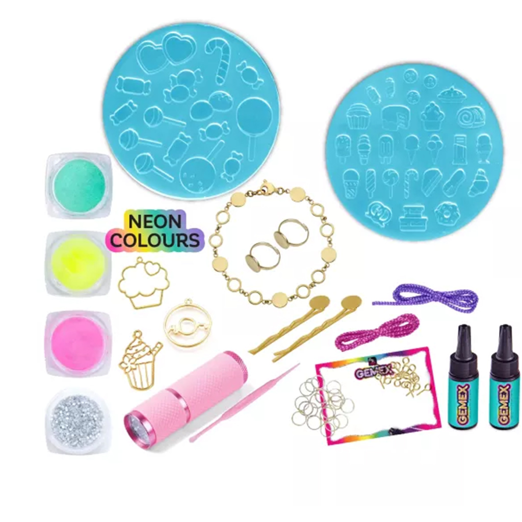 Gemex: Gélből drágakő édesség ékszerkészítő szett kép 2