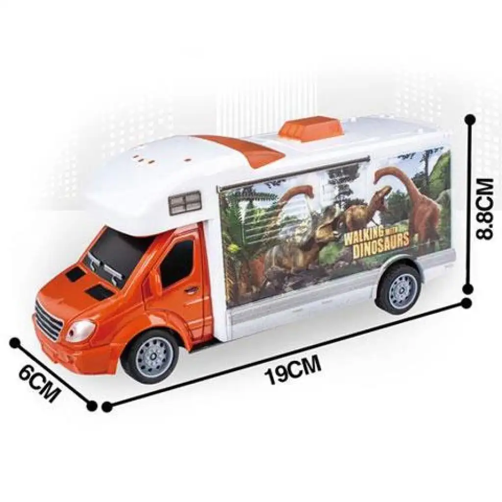 RC Távirányítós Travel City Busz fénnyel 27MHz 1/32-es méretarány 25cm kép 4