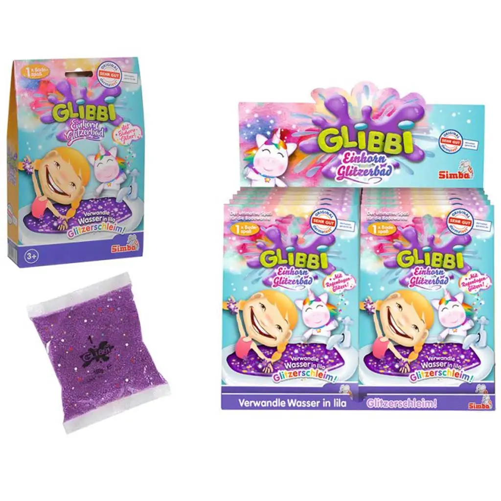 Glibbi: Csillogó unikornisos slime fürdőzselé - Simba toys kép 2