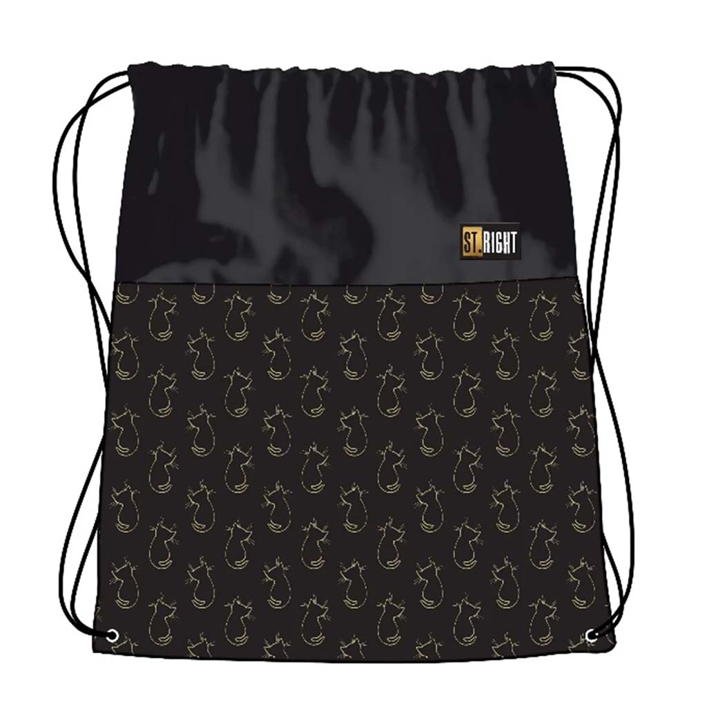 St.Right Golden Cats tornazsák, sportzsák 43x34cm