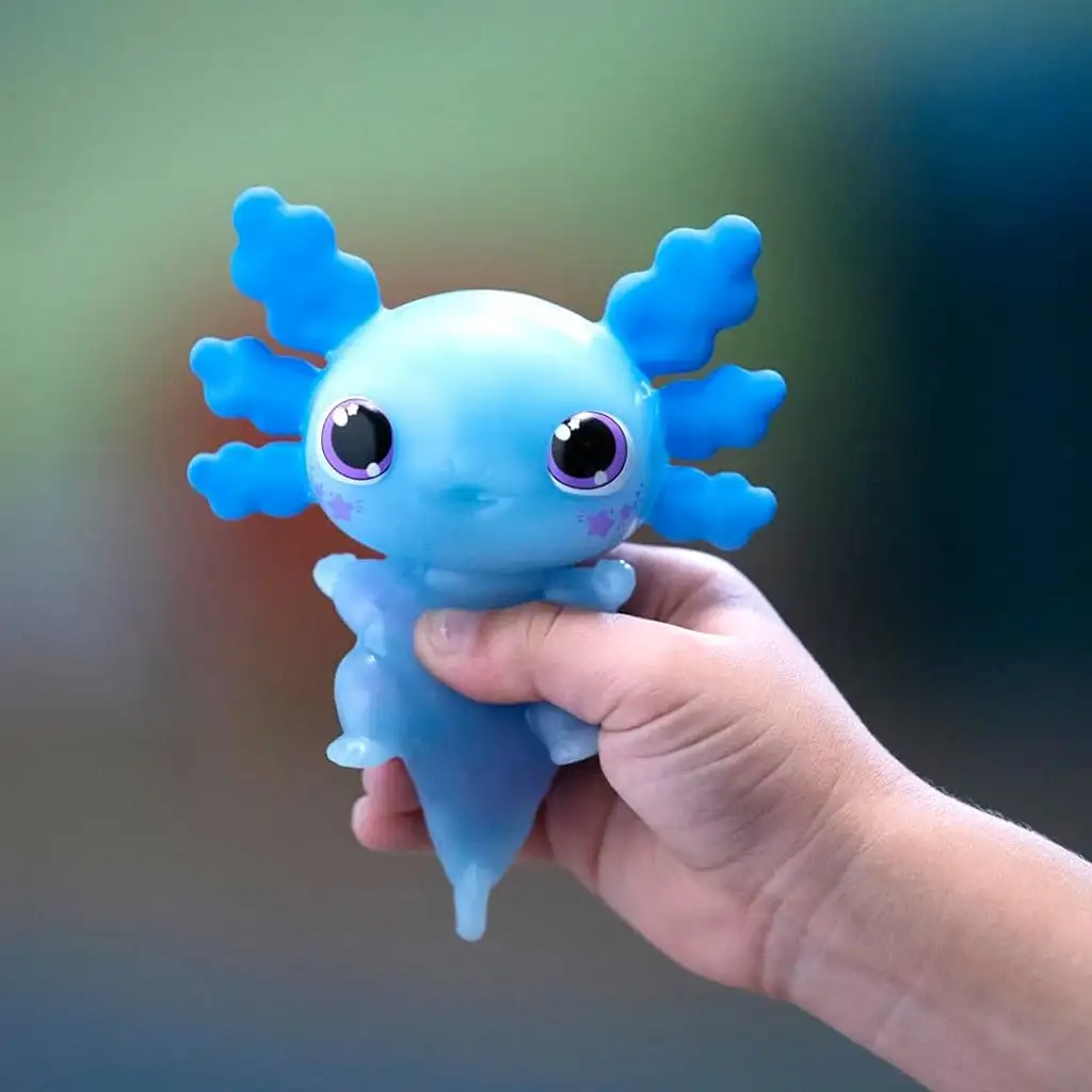 Let’s Glo Axolotl világító vízipajtás kék színben kép 3