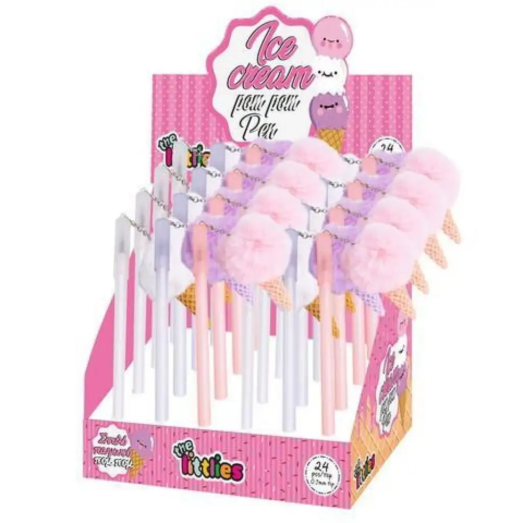 Golyóstoll Fagyis pompon dísszel több változatban kép 2