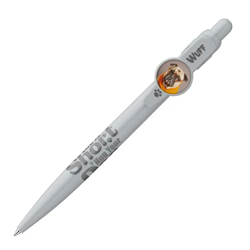 ICO: Kutyás golyóstoll szürke színben