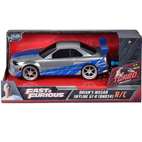 Halálos iramban: RC Brian's Nissan Skyline GT-R (BNR35) távirányítós autó 1/24 - Simba Toys