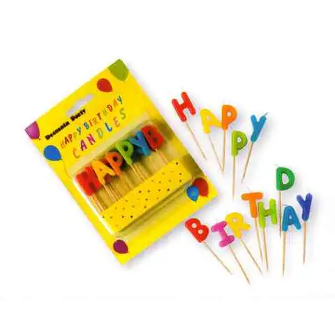 Happy Birthday betűgyertya